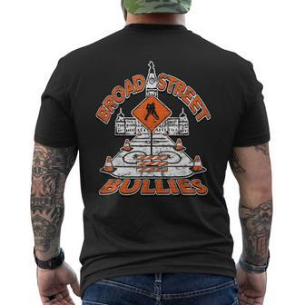 Broad Street Bullies Philadelphia Orange And Black Hockey Men's Back Print T-shirt | Mazezy