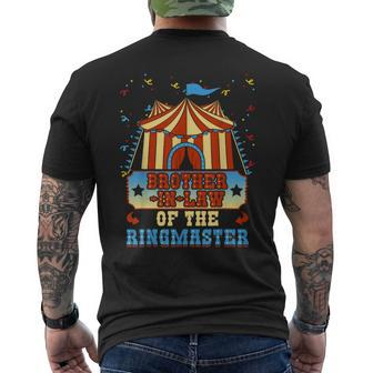 Brother-In-Law Of The Ringmaster Circus Birthday Party Mens Back Print T-shirt | Mazezy