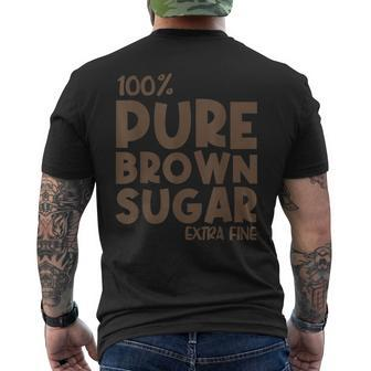 Brown Babe Proud African American Sugar Melanin Suga Black Men's Back Print T-shirt | Mazezy