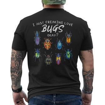 Bug Insect Lover Bug Bug Lover Men's Back Print T-shirt | Mazezy