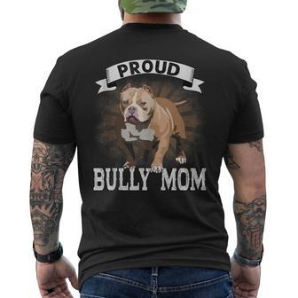 Bully Xl Pitbull Crazy Lover Proud Dog Mom American Bully Men's Back Print T-shirt | Mazezy