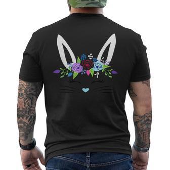 Bunny Face For Ns Cute Easter Bunny For Nage Girls Men's T-shirt Back Print - Thegiftio