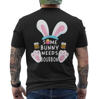 Some Bunny Needs Bourbon Wine Women Rabbit Easter Day Men's Back Print T-shirt
