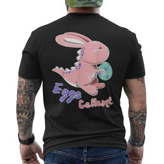 Bunnysaurus Easter T Rex Bunny Egg Hunting Rabbit V2 Men's T-shirt Back Print - Seseable