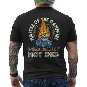 Campfire Master Smoking Hot Dadbod Vintage Distressed Retro Men's Back Print T-shirt | Mazezy