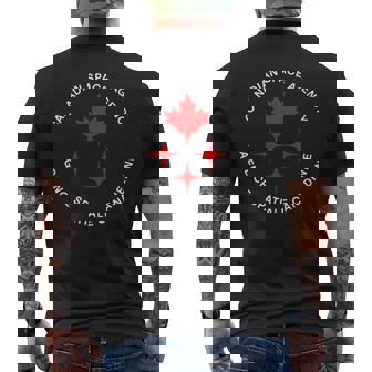Canadian Space Agency Agence Spatiale Canadienne V2 Men's Back Print T-shirt | Mazezy