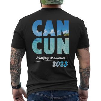 Cancun 2023 Making Memories Family Vacation Cancun 2023 Men's Back Print T-shirt | Mazezy