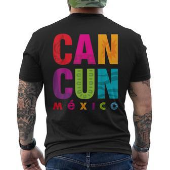 Cancun Mexico T Men's T-shirt Back Print - Seseable