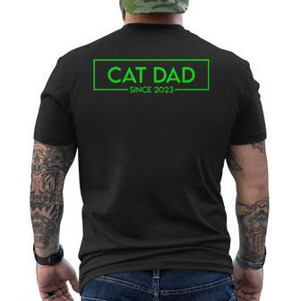 Cat Dad Since 2023 Promoted To Cat Dad  V4 Men's Crewneck Short Sleeve Back Print T-shirt