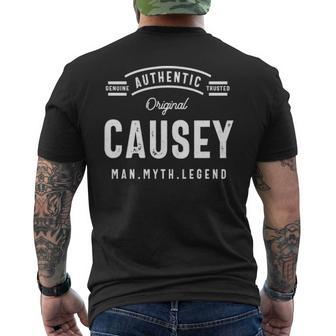 Causey Name Gift Authentic Causey Mens Back Print T-shirt - Seseable