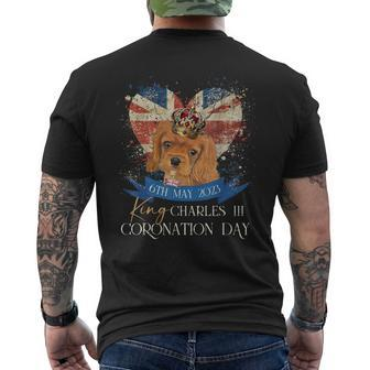 Cavalier King Charles Iii 2023 Coronation Day Spaniel Dog Mens Back Print T-shirt - Thegiftio UK