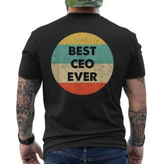 Ceo | Best Ceo Ever Mens Back Print T-shirt - Seseable