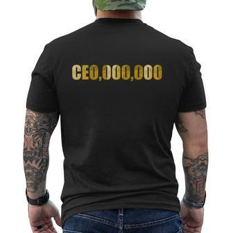 Ceo000000 Entrepreneur Limited Edition Men's Crewneck Short Sleeve Back Print T-shirt - Monsterry DE
