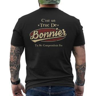 Cest Un Truc De Bonnier Tu Ne Comprendrais Pas Avec Nom Personnalisé Mens Back Print T-shirt - Seseable