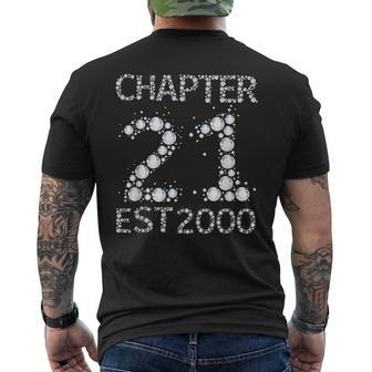 Chapter 21 Est 2000 21St Birthday Born In 2000 Men's T-shirt Back Print - Seseable