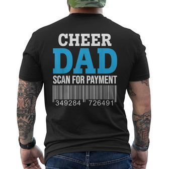 Cheer Dad Scan For Payment – Best Cheerleader Father Ever Mens Back Print T-shirt - Seseable