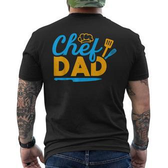 Chef Dad Sous Chefs Culinary Kitchen Cooking Lovers Mens Back Print T-shirt | Mazezy