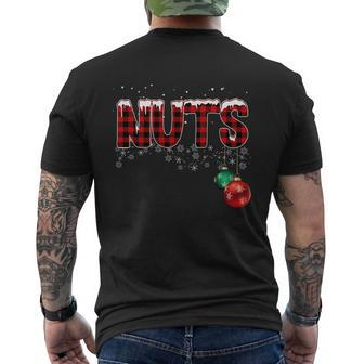 Chest Nuts Funny Matching Chestnuts Christmas Couples V3 Men's Crewneck Short Sleeve Back Print T-shirt - Monsterry UK