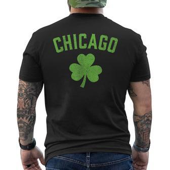 Chicago St Patricks Day Pattys Day Shamrock Men's T-shirt Back Print - Thegiftio UK