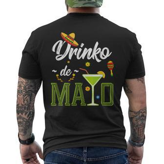 Cinco De Mayo Drinko De Mayo Fiesta Mexican Party Men's Back Print T-shirt | Mazezy
