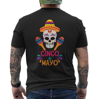 Cinco De Mayo Fiesta Funny Mexican Party Cinco De Mayo Party Mens Back Print T-shirt - Seseable