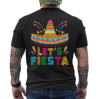 Cinco De Mayo Lets Fiesta Mexican Party Cinco De Mayo Party Men's T-shirt Back Print - Thegiftio UK