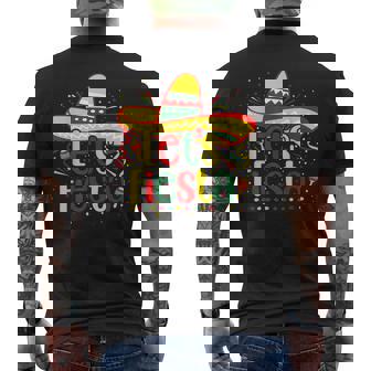Cinco De Mayo Lets Fiesta Squad 5 De Mayo Mexican Fiesta Men's Back Print T-shirt | Mazezy