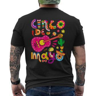 Cinco De Mayo Mexican Fiesta 5 De Mayo  Men's Crewneck Short Sleeve Back Print T-shirt
