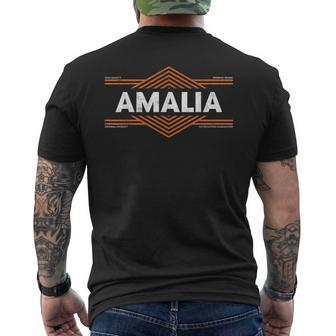 Clothing With Your Name For People Called Amalia Mens Back Print T-shirt - Seseable