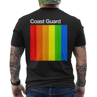 Coast Guard Colors Graphic Men's T-shirt Back Print - Seseable