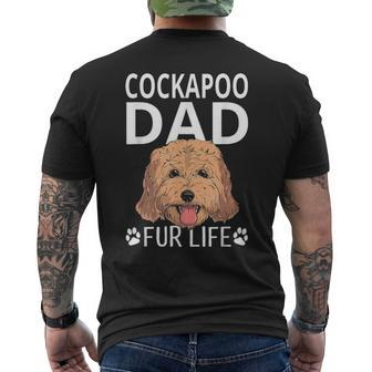 Cockapoo Dad Fur Life Dog Fathers Day Pun Men's T-shirt Back Print - Seseable