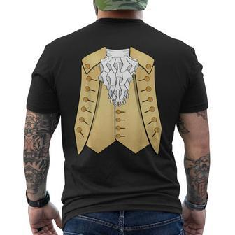 Colonial 18Th Century Historic America Aristocrat Costume Men's T-shirt Back Print - Seseable