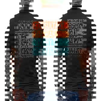 Consultant The Man The Myth The Legend Mens Back Print T-shirt - Seseable