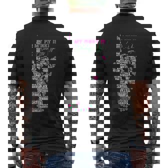 Cool Aka Sorority My Pinky Is Always Up Word Art Men's T-shirt Back Print - Thegiftio