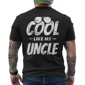 Cool Like My Uncle Niece Nephew Mens Back Print T-shirt | Mazezy AU