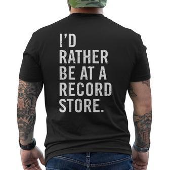 Cool Vinyl Records For Vinyl Record Store Lovers Men's T-shirt Back Print - Seseable