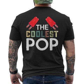 Coolest Pop Funny Best Dad Ever Cool Fathers Day Novelty Gift For Mens Mens Back Print T-shirt - Seseable