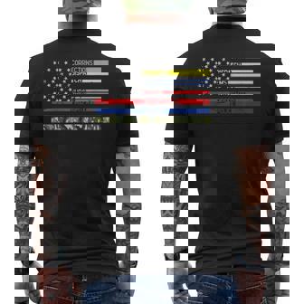 Corrections Dispatch Ems Nurse Firefighter Police Military Mens Back Print T-shirt | Mazezy