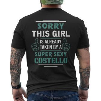 Costello Name Gift This Girl Is Already Taken By A Super Sexy Costello V2 Mens Back Print T-shirt - Seseable