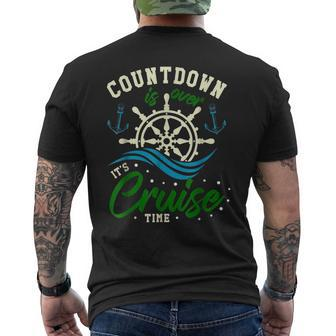 Countdown Is Over Its Cruise Time Mardi Gras Cruise Men's T-shirt Back Print - Seseable