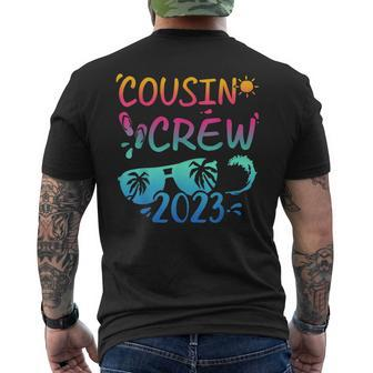 Cousin Crew 2023 For Summer Vacation Holiday Family Camp Men's Back Print T-shirt | Mazezy