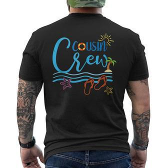 Cousin Crew Matching Family Trip 2023 Beach Vacation Cruise Men's Back Print T-shirt | Mazezy