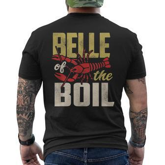 Crawfish Belle Of The Boil Cajun Crayfish Queen Men's Back Print T-shirt | Mazezy