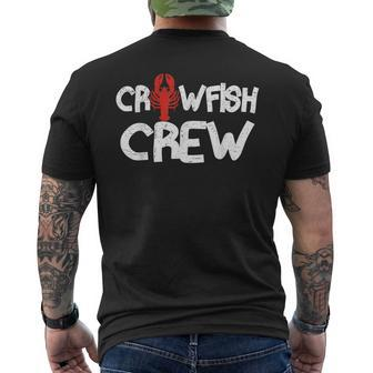 Crawfish Crew Cajun Crawfish Boil Men's Back Print T-shirt | Mazezy