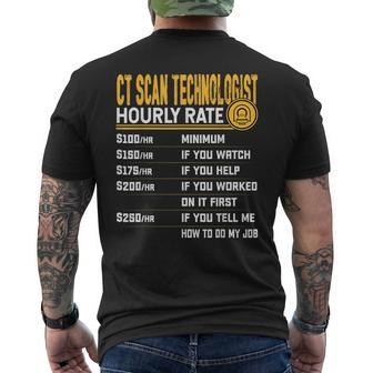 Ct Scan Technologist Hourly Rate - Ct Scan Tomography Men's Back Print T-shirt | Mazezy