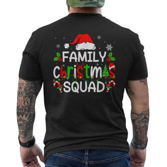 Cute Family Christmas Squad Xmas Family Men Women Mom Dad Mens Back Print T-shirt | Mazezy