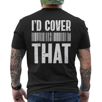 Cute Insurance Agent Id Cover That Insurance Agent Men's Back Print T-shirt | Mazezy