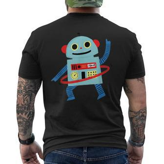 Cute Robot - Adorable Illustration - Classic Men's Back Print T-shirt | Mazezy