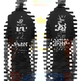 Dad Of The Birthday Prince Boy Bday Party Idea For Him Men's T-shirt Back Print - THEGIFTIO