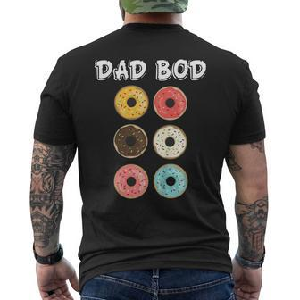Dad Bod Fathers Day Donuts Mens Father Grandpa T-Shirt Men's Back Print T-shirt | Mazezy